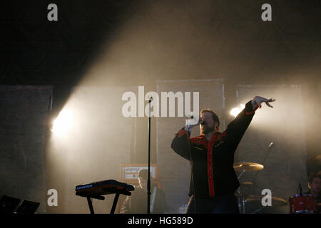 John Grant di eseguire sul John Peel stage a Glastonbury 2016. Foto Stock