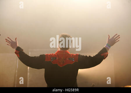 John Grant di eseguire sul John Peel stage a Glastonbury 2016. Foto Stock