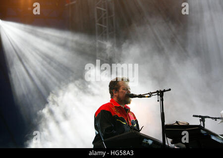 John Grant di eseguire sul John Peel stage a Glastonbury 2016. Foto Stock