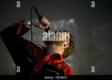 John Grant di eseguire sul John Peel stage a Glastonbury 2016. Foto Stock