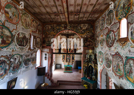 Bürgstadt: San Martin's Chapel, picture la bibbia, Unterfranken, bassa Franconia, Baviera, Baviera, Germania Foto Stock