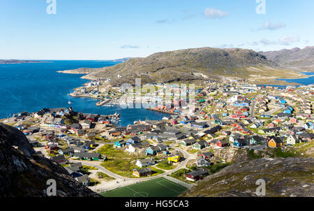 Qaqortoq, Groenlandia meridionale, regioni polari Foto Stock