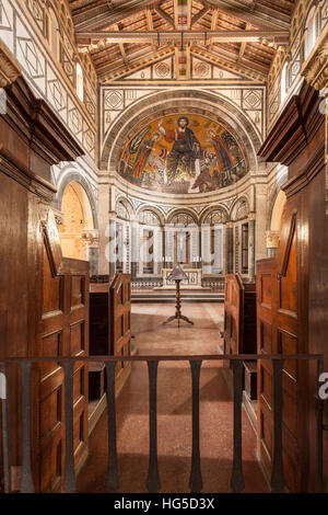 Basilica di San Miniato al Monte, Firenze, Toscana, Italia Foto Stock