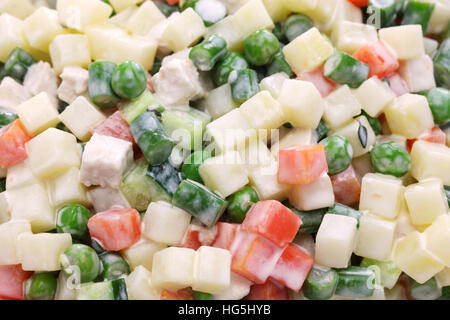 Insalata di macedonia, macedoine de legumi, insalata mista, cucina francese Foto Stock