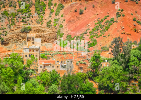 Paesaggio in Africa settentrionale vicino Monte Atlante, Marocco. Foto Stock