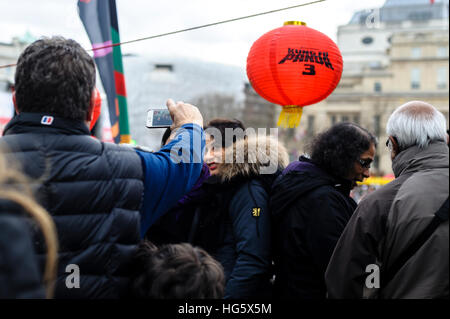 Capodanno cinese 2016 Londra Foto Stock