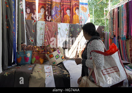 Scena di mercato in Mauritius Foto Stock