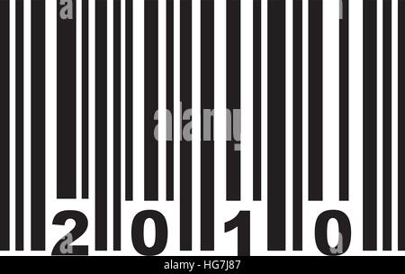 Codice a barre 2010 Illustrazione Vettoriale