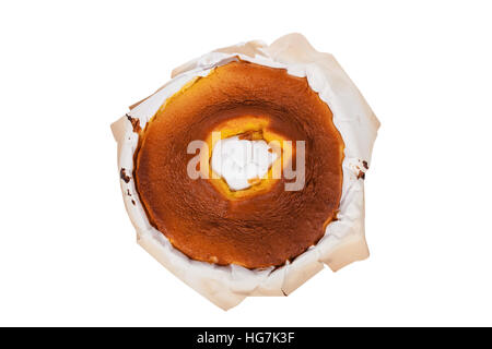 Pao de Lo portoghese, il pan di spagna mostrata nella sua forma più tradizionale forma, con il tipico dei fogli di carta utilizzati sul lievito Foto Stock