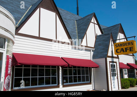 L'originale Kentucky Fried Chicken Cafe a Corbin Kentucky negli Stati Uniti Foto Stock