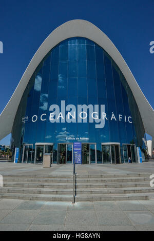 L'Oceanogràfic, Oceanarium Ozeaneum, Città delle Arti e delle Scienze di Valencia, Spagna Foto Stock