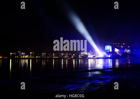 Vista del Capodanno a Helsinki, Dicembre 31, 2016 Foto Stock