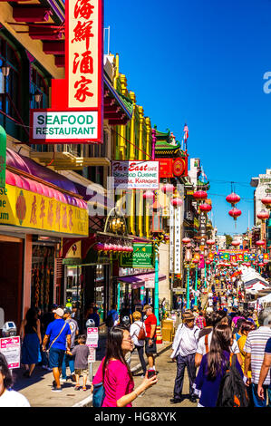 In autunno la Festa della Luna 2015 nella Chinatown di San Francisco Foto Stock