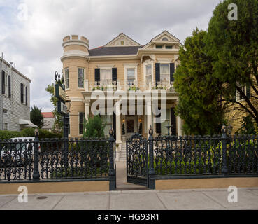 Recinzione Cornstalk, Cornstalk Hotel, New Orleans Foto Stock