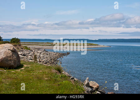 Gilbert's Cove faro, Digby, Contea di Digby Nova Scotia, Canada. St Mary's Bay, Digby collo, Gilbert Cove l'apertura. Foto Stock