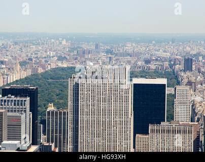 Edificio della Società General Electric o GE è il centro di Manhattan, New York, Stati Uniti Foto Stock