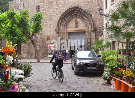 Barcellona, Spagna. Esglesia de Santa Anna nel Quartiere Gotico. Saint Ann's chiesa. Foto Stock