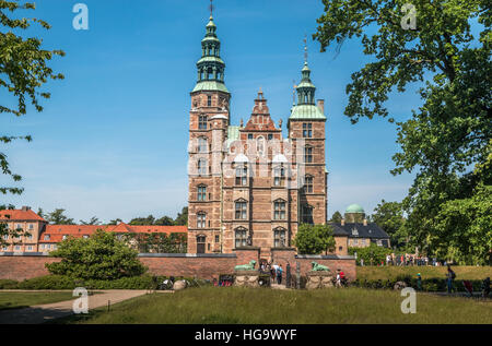 Il castello di Rosenborg a Copenaghen Foto Stock