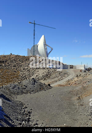 Large Millimeter radio telescopio sulla vetta del vulcano Sierra Negra, Messico Foto Stock