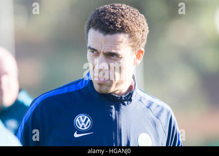 Murcia, Spagna. Il 7 gennaio, 2017. Wolfsburg coach Valaerien Ismaael raffigurato inil soccer amichevole tra VfL Wolfsburg e SC Heerenveen in Murcia, Spagna, 7 gennaio 2017. Foto: Pascu Mendez/dpa/Alamy Live News Foto Stock