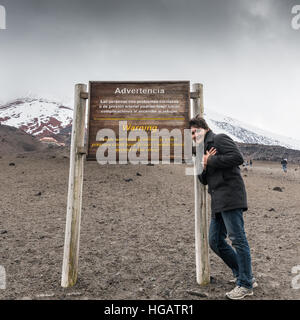 Parco Nazionale di Cotopaxi è una zona protetta in Ecuador situata nella provincia di Cotopaxi, circa 50 km a sud di Quito Foto Stock