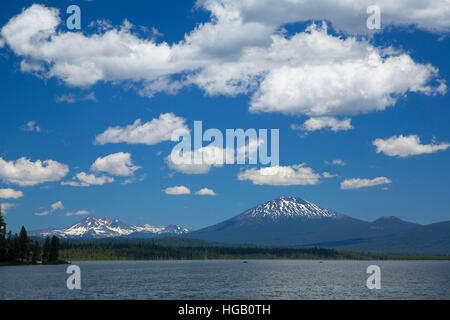 Gru serbatoio della prateria, Cascade Lakes National Scenic Byway, Deschutes National Forest, Oregon Foto Stock