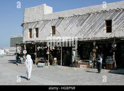 Il Qatar Doha, Souk principale, Souq Waqif Foto Stock