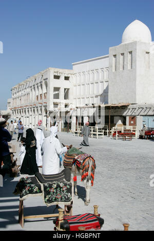 Il Qatar Doha, Souk principale, Souq Waqif Foto Stock