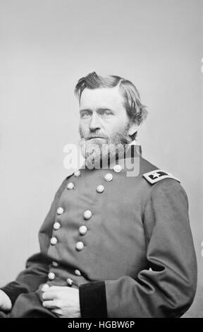 Generale Ulysses S. Grant dell'esercito dell'Unione, nel 1860 circa. Foto Stock