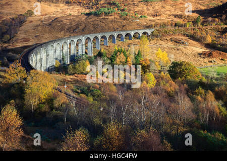 Viadotto Glenfinnan nelle Highlands Scozzesi. Foto Stock