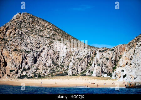 Divorzio spiaggia di Los Cabos, Mare di Cortez, Baja California, Messico. Foto Stock