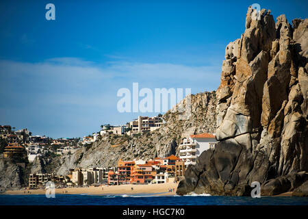 Il divorzio la spiaggia e il Mare Spa al Land's End a Los Cabos, Mare di Cortez, Baja California, Messico. Foto Stock