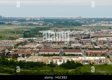 Vista aerea a Edmonton sobborgo della città. La città di Edmonton, provincia di Alberta, Canada Foto Stock