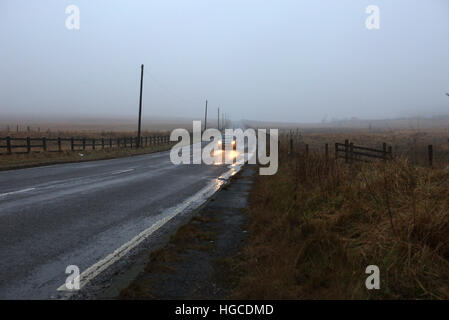 Condizioni di marcia difficili, West Pennine Moors Foto Stock