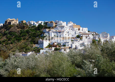 Case bianche in Arcos de la Frontera, Andalusia, Spagna Foto Stock