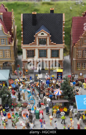 Miniatur Wunderland nel quartiere Speicherstadt di Amburgo Foto Stock