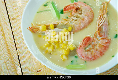 Chupe - Sud Americanstew seafood/ Foto Stock