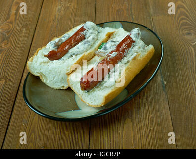 Baguette franchi. American Food Cultura Foto Stock