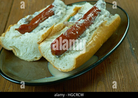 Baguette franchi. American Food Cultura Foto Stock