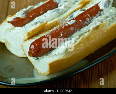 Baguette franchi. American Food Cultura Foto Stock