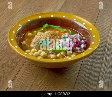 Ragda pattice famoso fast food La cucina di strada del Maharashtra e Gujara Foto Stock