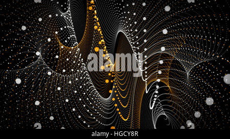 Particella futuristico stripe design sfondo immagine Foto Stock