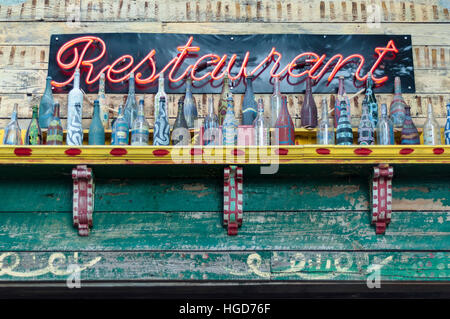 House of Blues Restaurant Doorway Neon segno a Orlando, Florida, Stati Uniti. Foto Stock