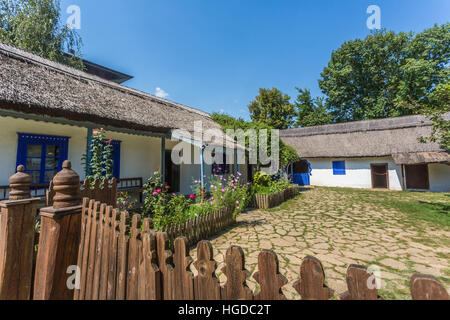 La Romania, Bucarest City, il museo del villaggio, casa tradizionale Foto Stock