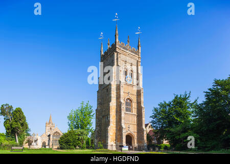 Inghilterra, Worcestershire, Cotswolds, Evesham, Evesham Abbey, Abbey Torre Campanaria Foto Stock