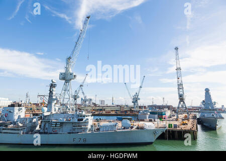 Inghilterra, Hampshire, Portsmouth, il cantiere navale Foto Stock