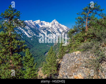 Trapper picco nella Bitterroot Mountains vicino conner, montana Foto Stock