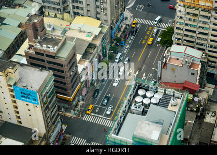 Vista aerea della città di Kaohsiung comune speciale della Repubblica di Cina in Taiwan, Asia Foto Stock