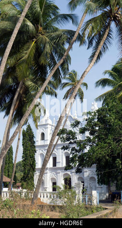 St Michael Church Anjuna Vagator Goa in India Foto Stock