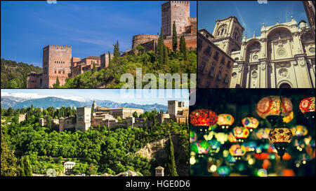 Collage di granada,Spagna (le mie foto) Foto Stock